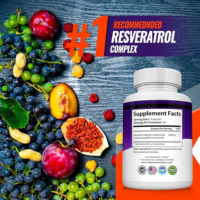 Arvella™ 1800mg Resveratrol Supplement