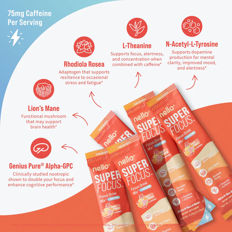 Arvella SuperFocus Nootropic Drink Mix