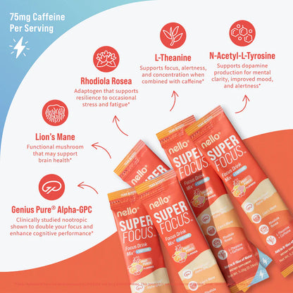 Arvella SuperFocus Nootropic Drink Mix